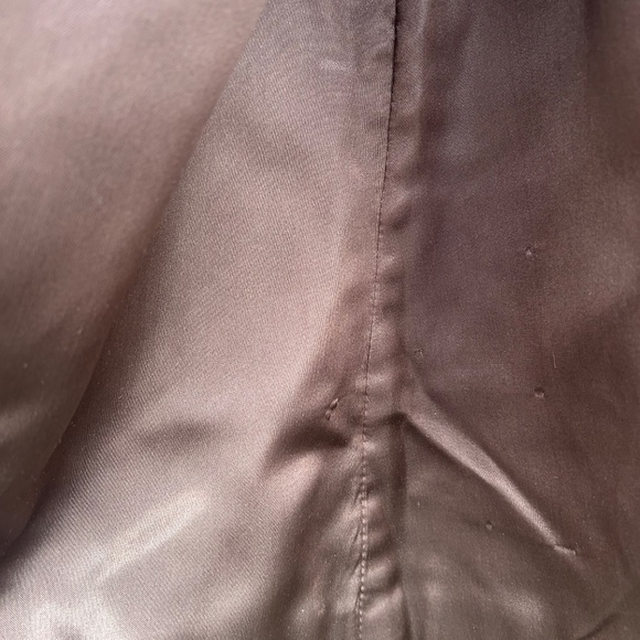 Vintage 60s Wool Coat w/ Fur Collar Pure Virgin Wool Belted Brown Long Coat Anna - Picture 12 of 16